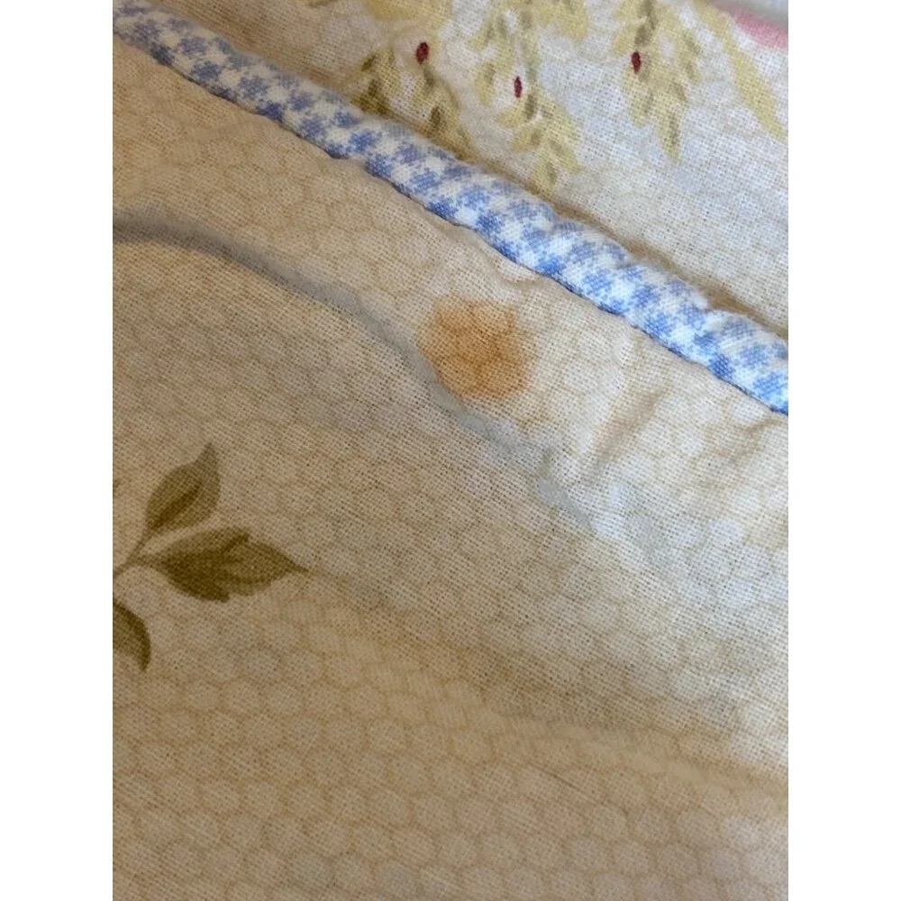 Tommy Hilfiger floral duvet cover vtg 82 x 84in button closure full size